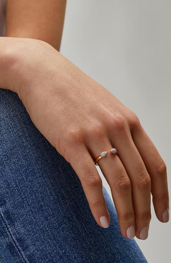 Monica Vinader Fiji Bud Diamond Stacking Ring