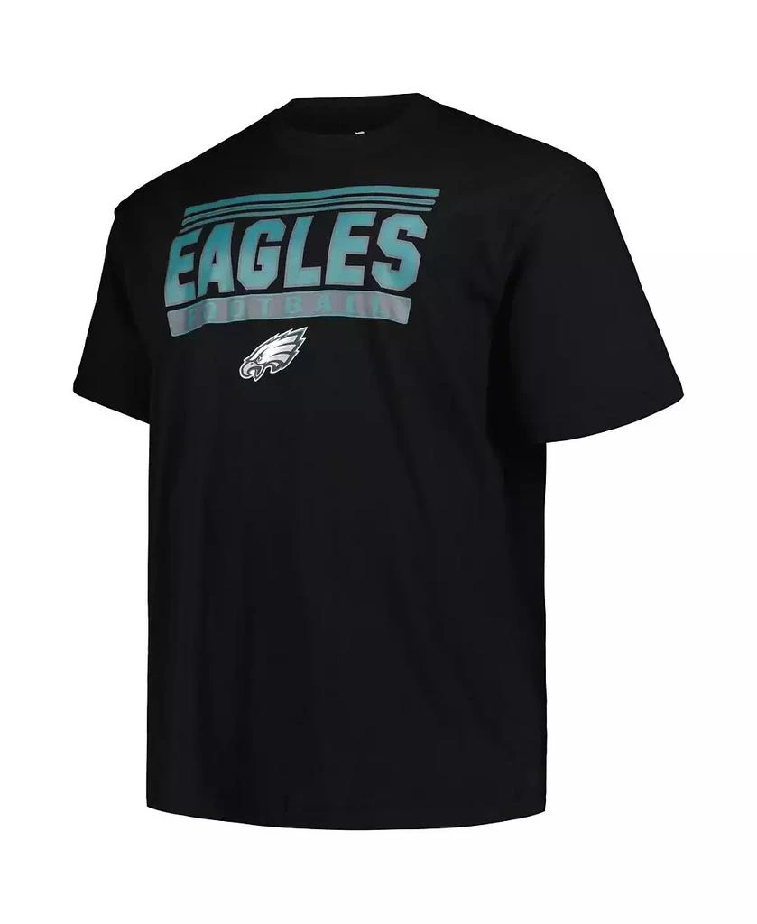Fanatics Men's Black Philadelphia Eagles Big Tall Pop T-Shirt 3