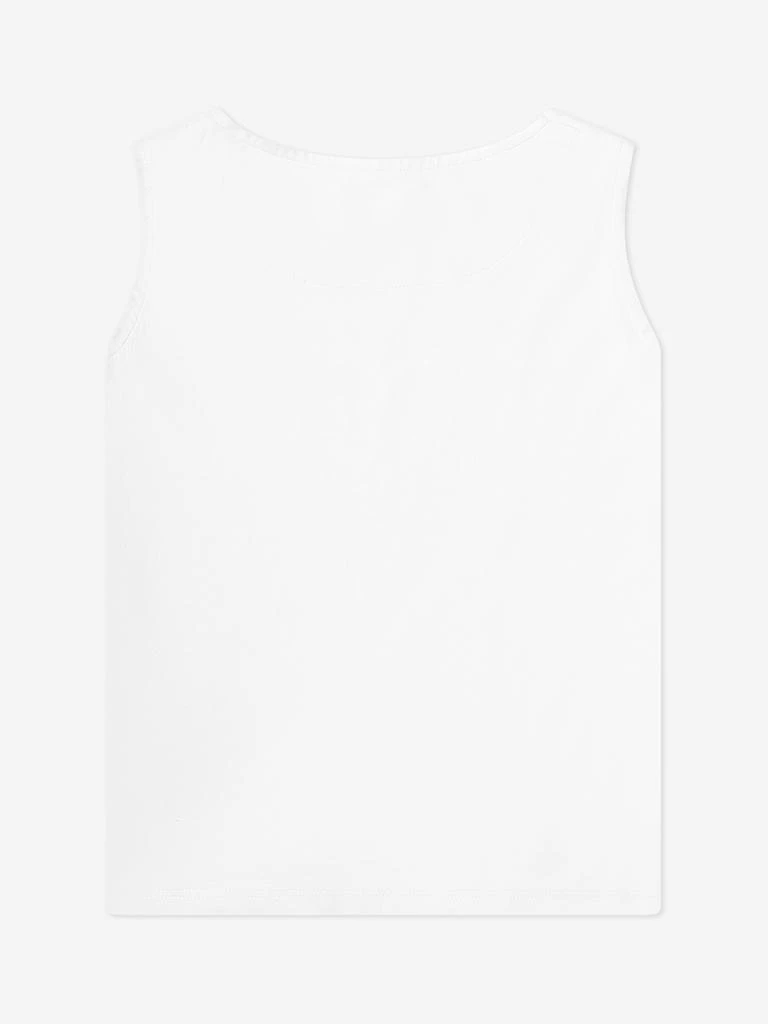 DL1961 DL1961 Girls Marcie Logo Tank Top in White 2