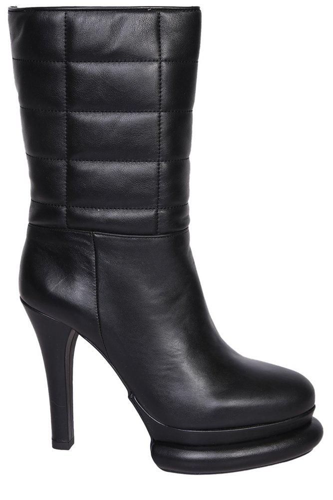 PALOMA BARCELÓ Paloma Barceló Round Toe Quilted High Heeled Boots