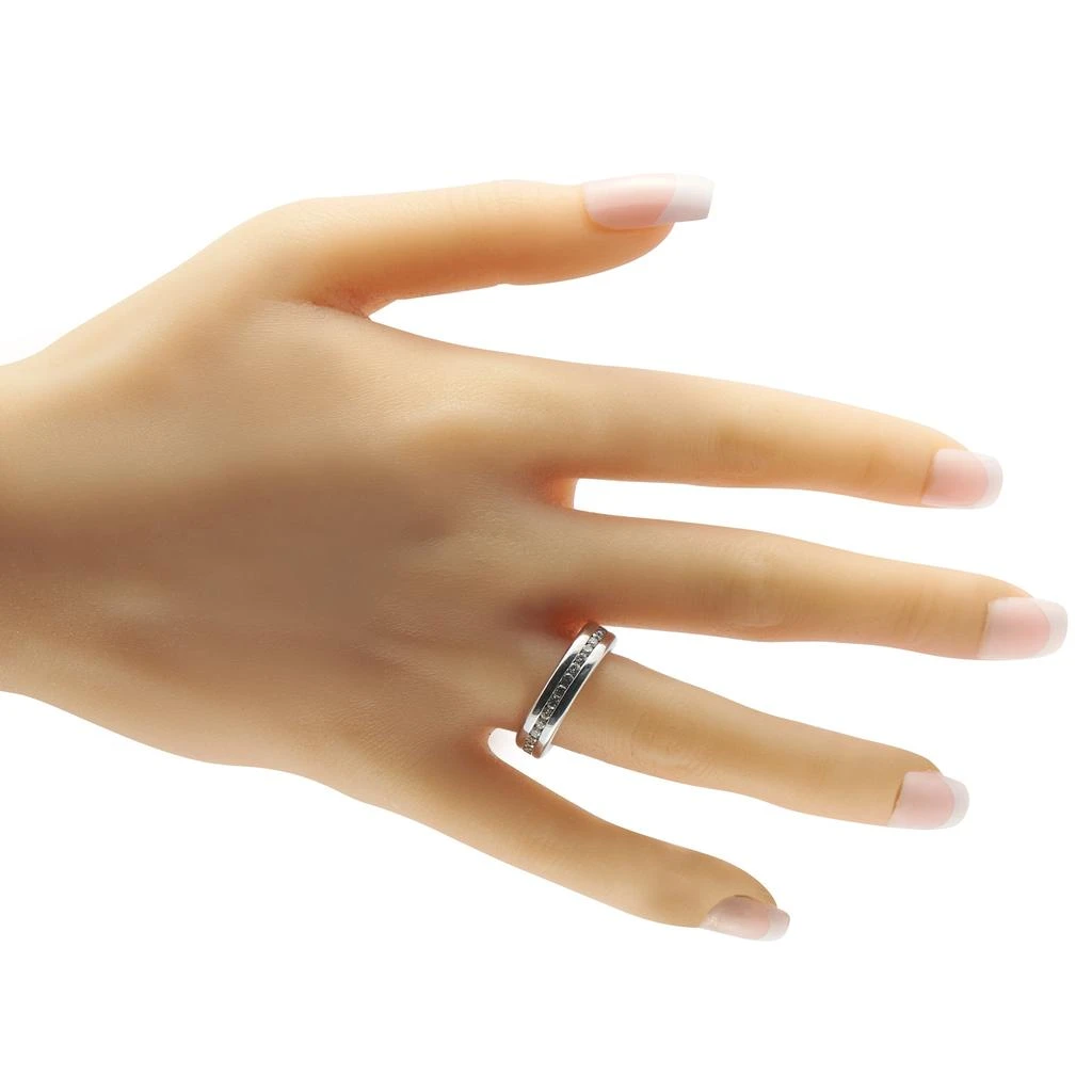 LB Exclusive 18K White Gold 0.75ct Diamond Eternity Band Ring MF08-012026 3