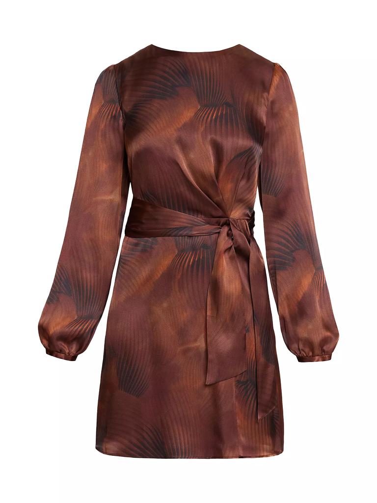 Santorelli Silk-Blend Charmeuse Minidress