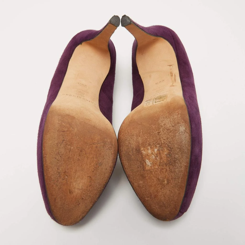 Brian Atwood Brian Atwood Purple Suede Maniac Platform Pumps Size 38.5 6