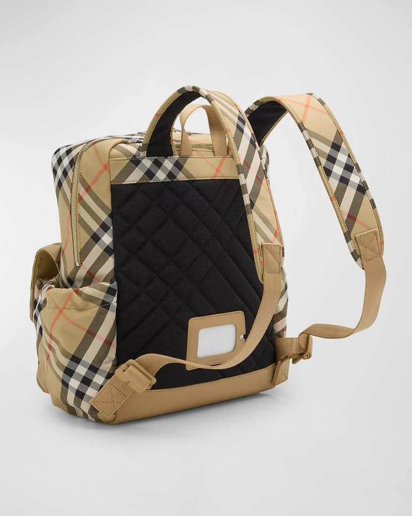 Burberry Kid's Check-Print Backpack 4