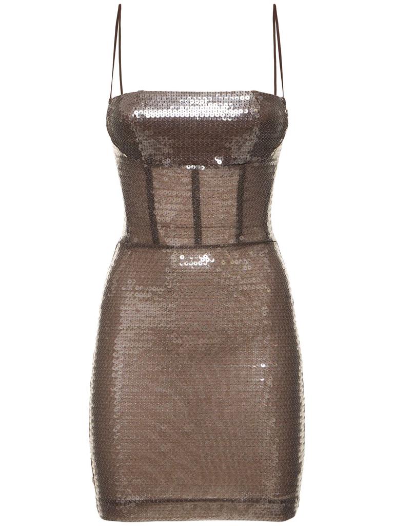 Nensi Dojaka Kendall Sequined Mini Dress