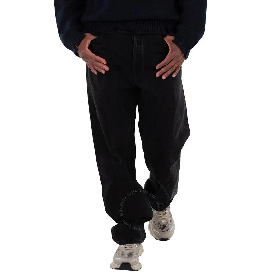 Ambush Black Waist Detail Cotton Denim Jeans 1
