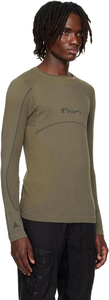 ROA Khaki Seamless Long Sleeve T-shirt
