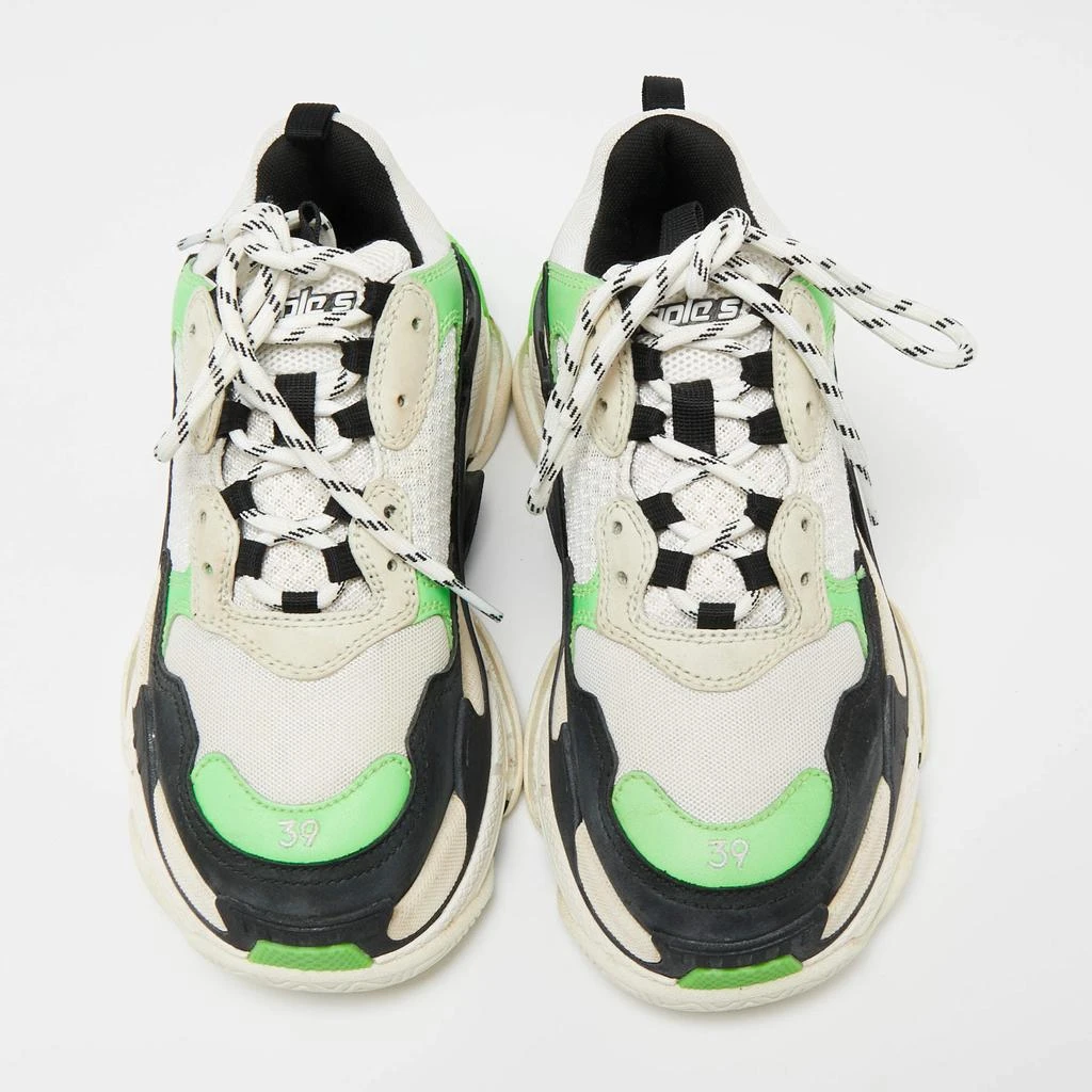 Balenciaga Balenciaga Multicolor Leather And Mesh Triple S Clear Sneakers Size 39 3