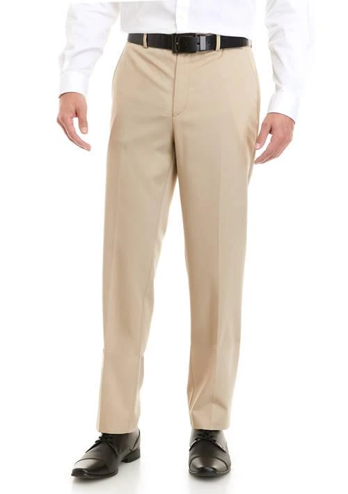 CHAPS Flat Front Tan Dress Pants 1