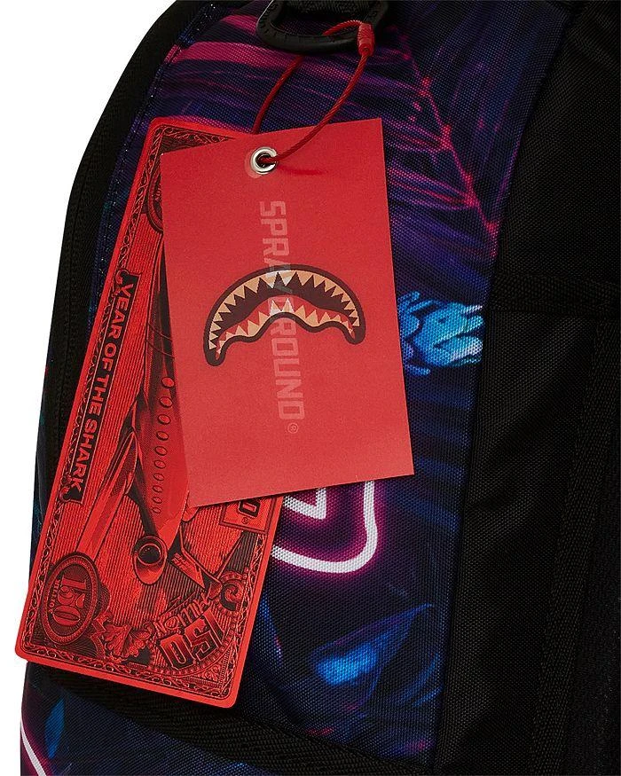 SprayGround Magenta Neon Jungle DLXR Backpack 9