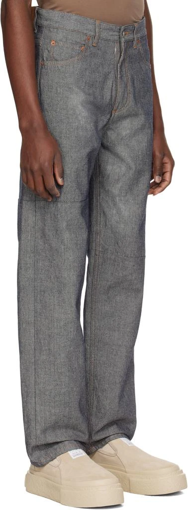 MM6 Gray Straight-Leg Jeans 2