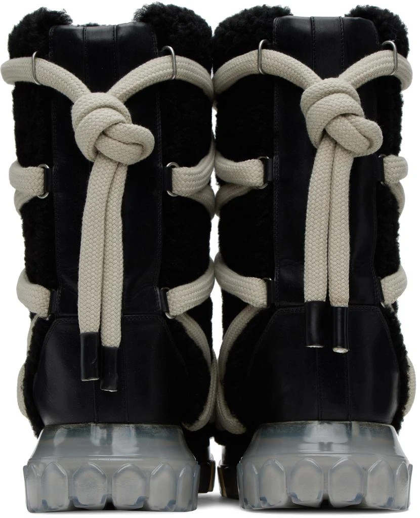 Rick Owens Black Lunar Tractor Boots 2
