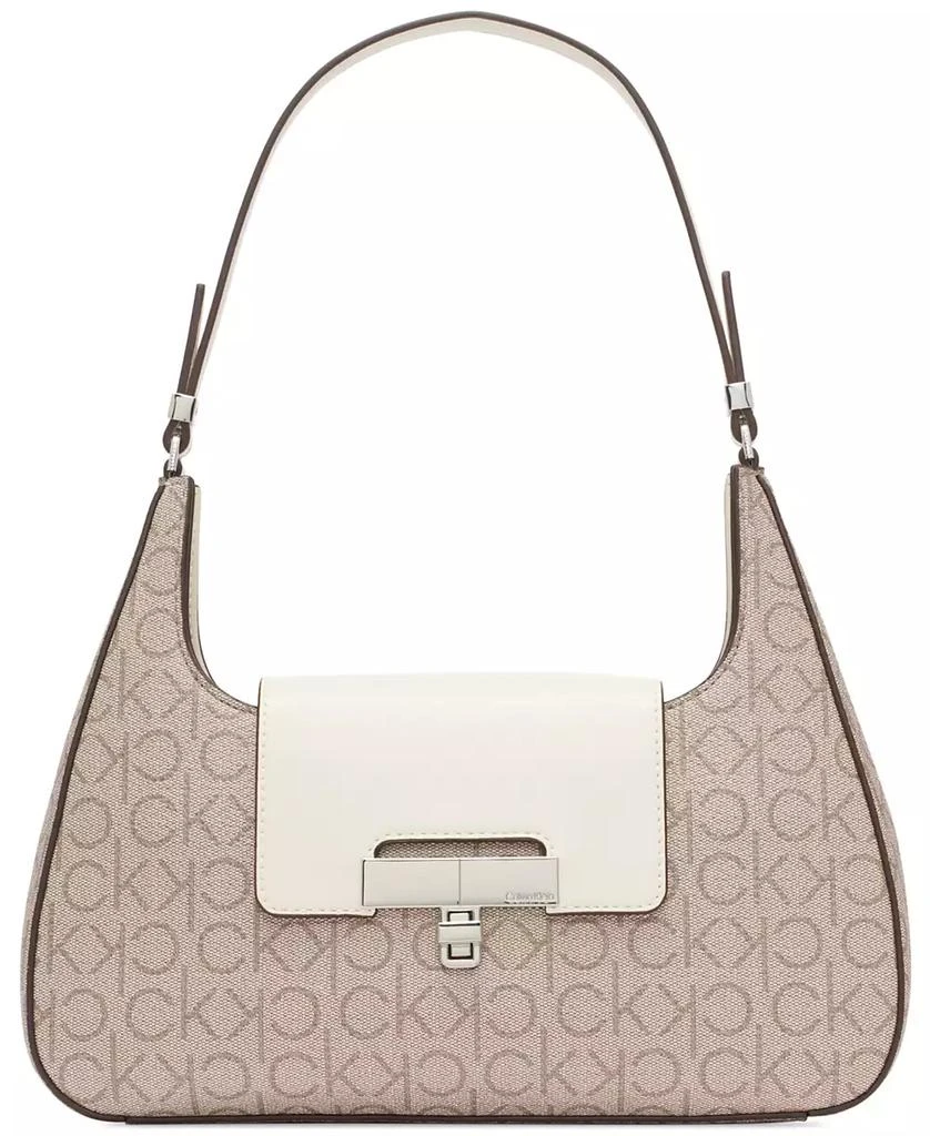 Calvin Klein Becky Signature Turnlock Shoulder Bag 1