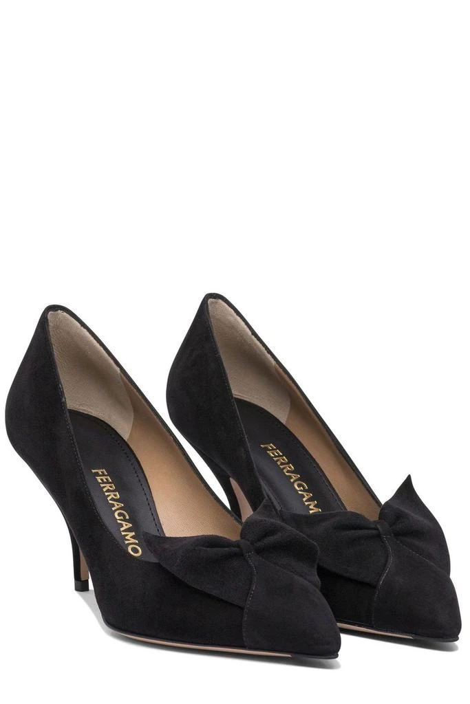 Salvatore Ferragamo Ferragamo Bow Pointed-Toe Pumps 3