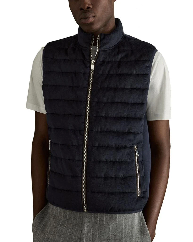 REISS Field Brushed Quilted Vest 1