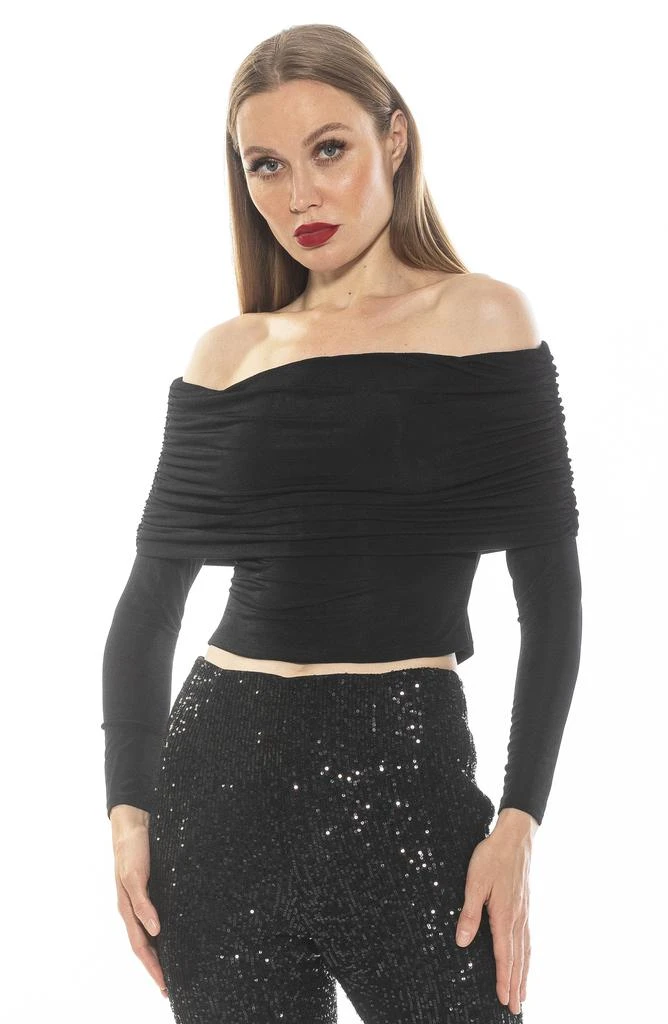 ALEXIA ADMOR Hannah Off the Shoulder Long Sleeve Top 5