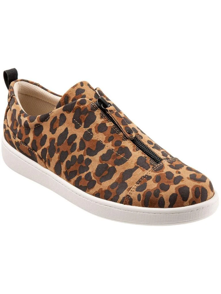 Trotters Anika Womens Leather Zipper Casual and Fashion Sneakers 1