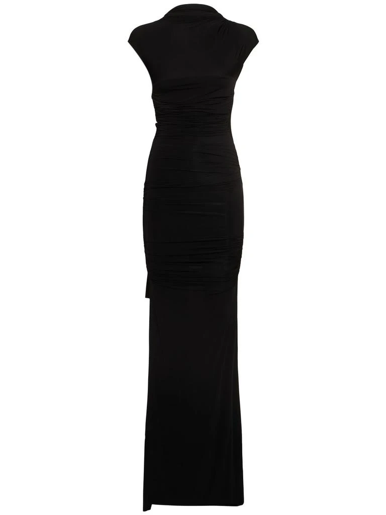TOVE Luna Viscose Blend Jersey Long Dress 1