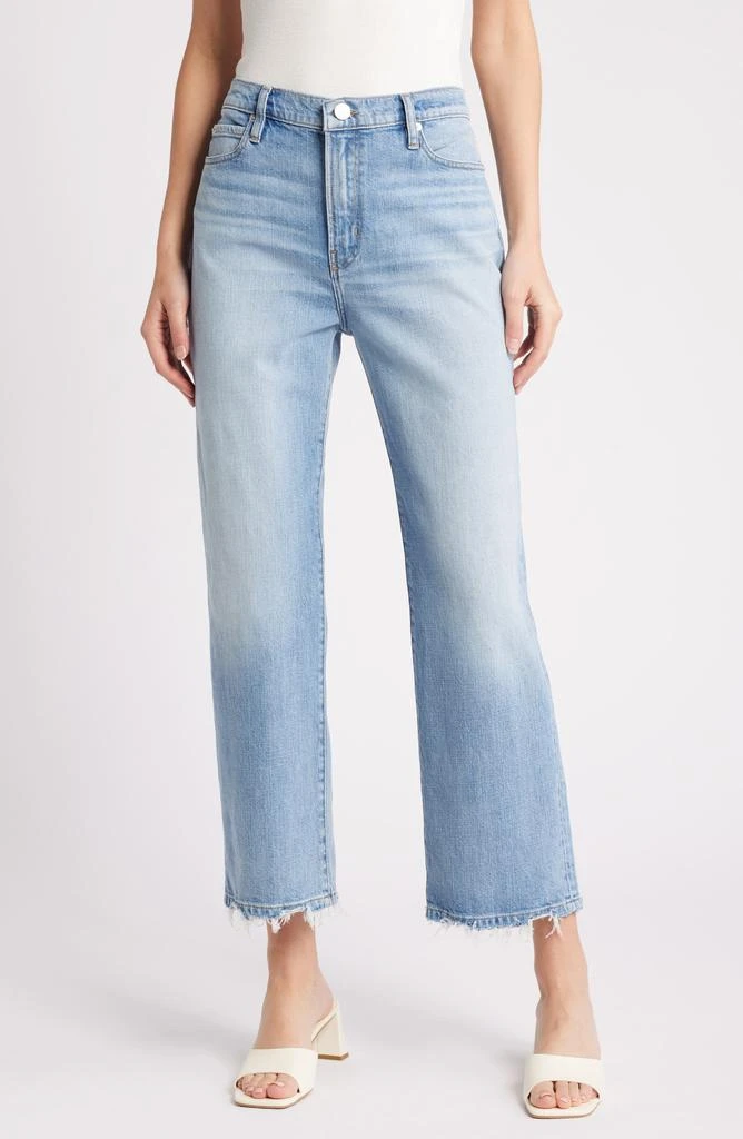FRAME Le Jane Fray Hem Ankle Wide Leg Jeans 1