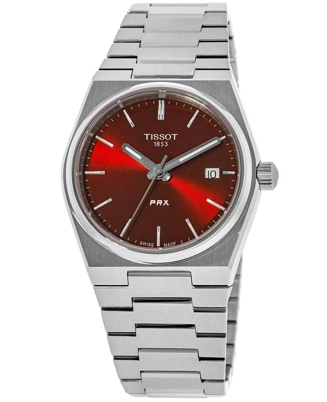 Tissot Tissot PRX Quartz Red Dial Stainless Steel Women's Watch T137.210.11.421.00 1