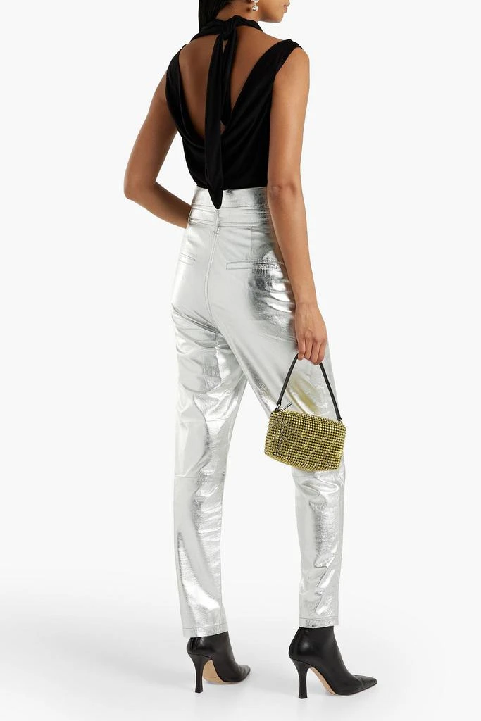 Helmut Lang Draped cutout stretch-jersey top 3