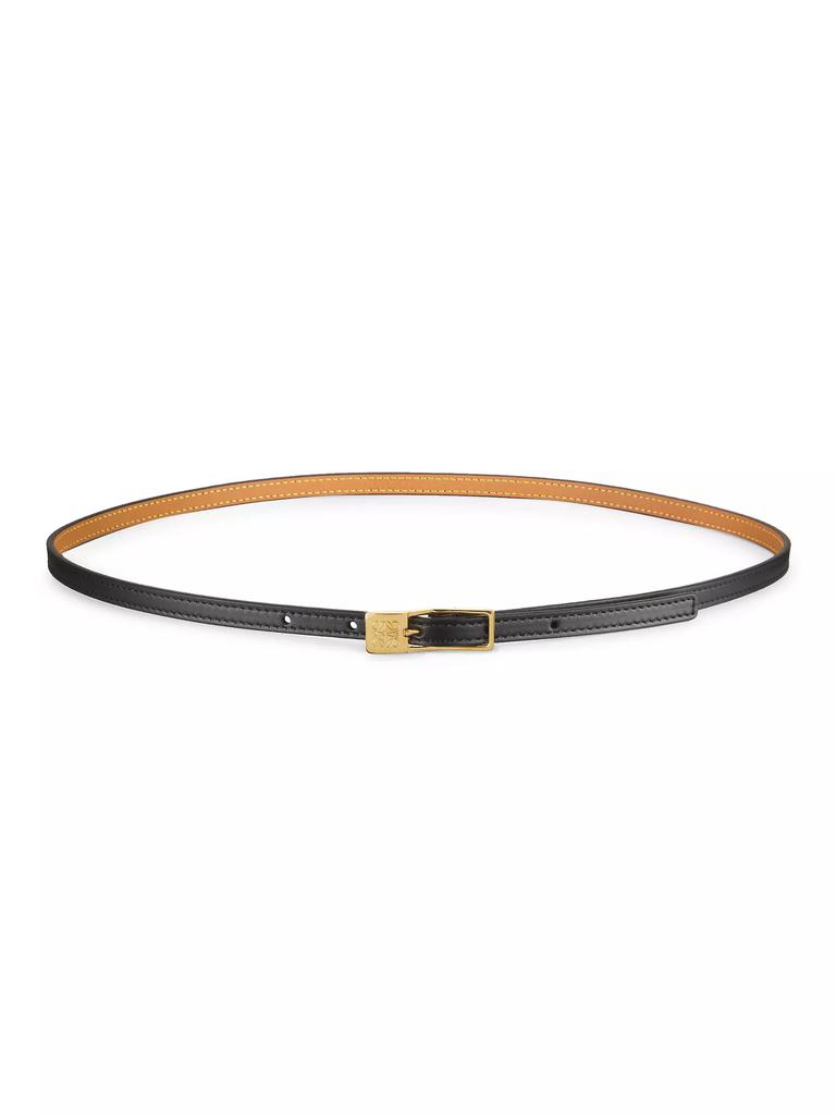 LOEWE Amazona Leather Padlock Belt