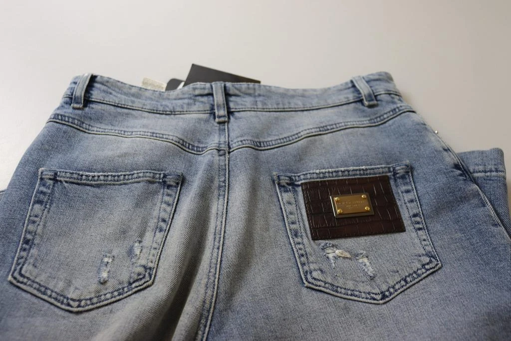 Dolce 
Gabbana Dolce 
Gabbana Blue Washed High Waist Cropped Denim Jeans 4