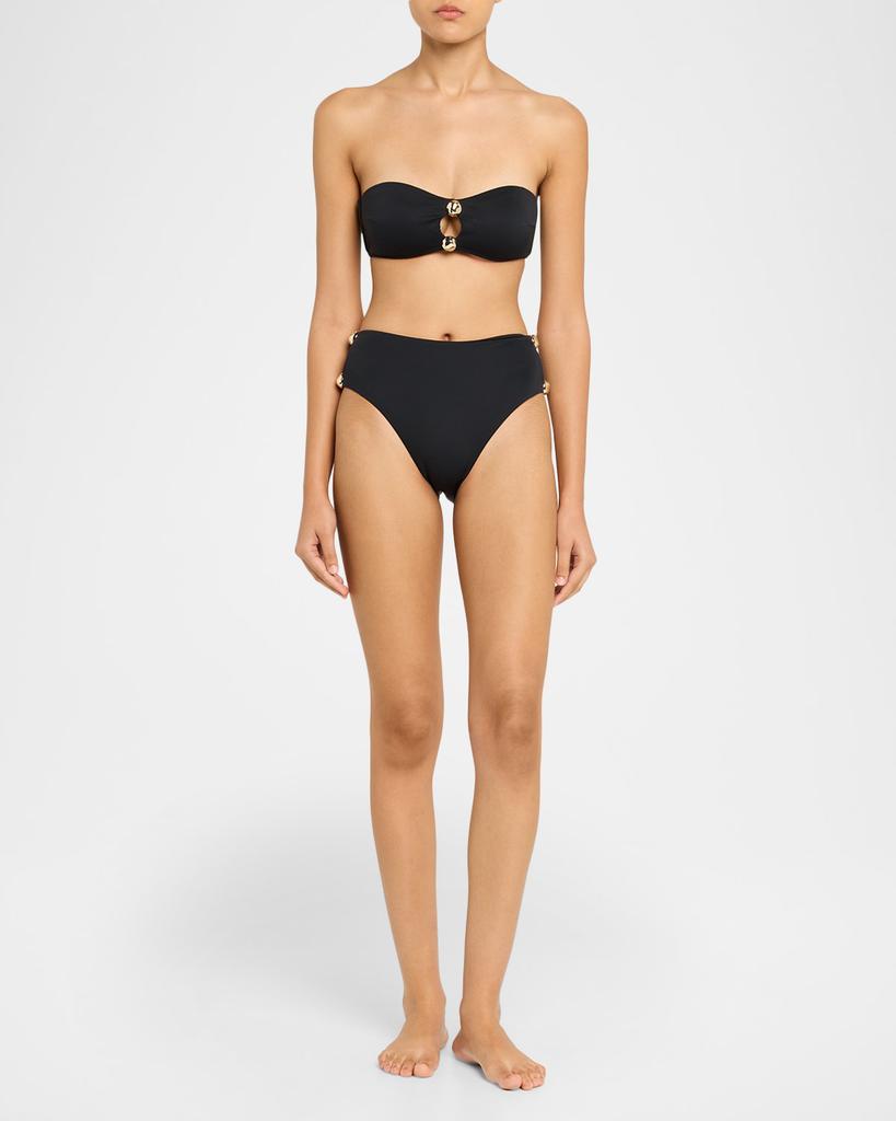 SIMKHAI Nicola Studded Bandeau Bikini Top