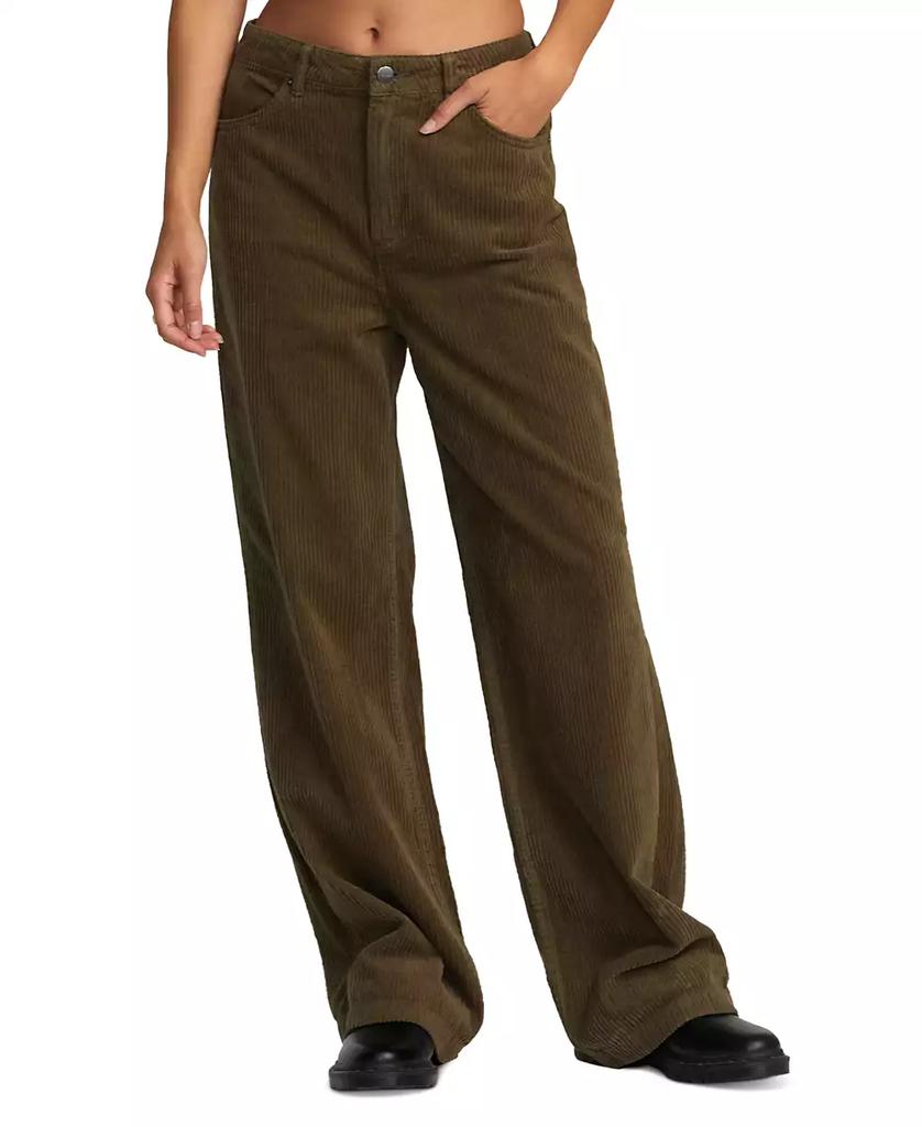 RVCA Juniors' Coco High-Rise Corduroy Pants