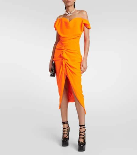 Vivienne Westwood Sunday off-shoulder crêpe corset top 2