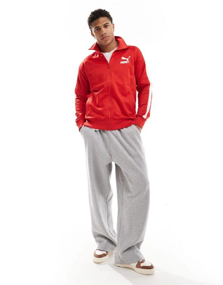 Puma Puma Iconic T7 track jacket in red 4
