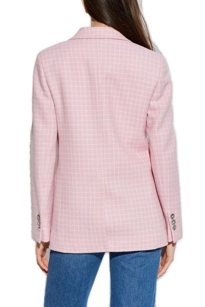 Versace Versace Checked Pattern Single-Breasted Blazer 3