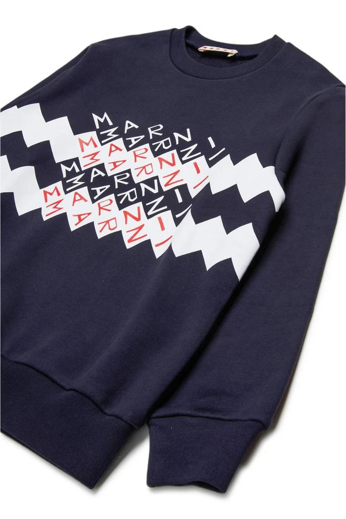 Marni Marni Kids Logo Printed Crewneck Sweatshirt 3