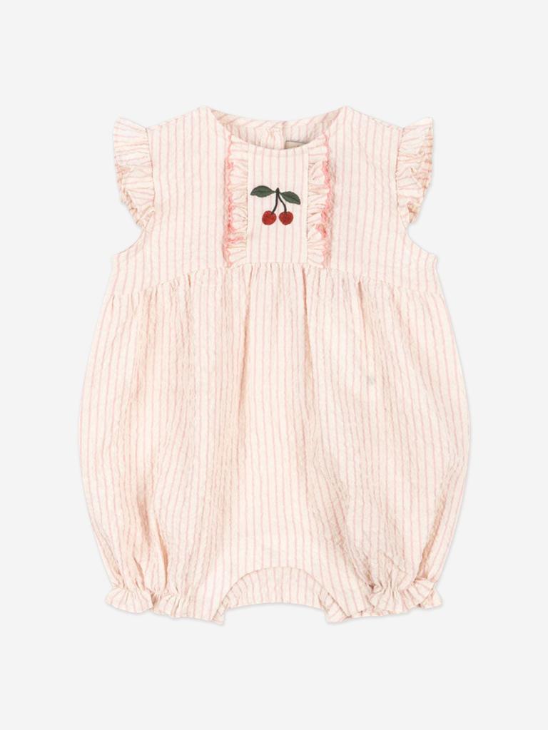 Konges Slojd Baby Girls Ellie Frill Romper in Pink