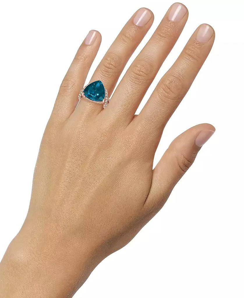Le Vian Deep Sea Blue Topaz (9 ct. t.w.) 
Nude Diamonds (1-3/4 ct. t.w.) Ring in 14k Rose Gold 2