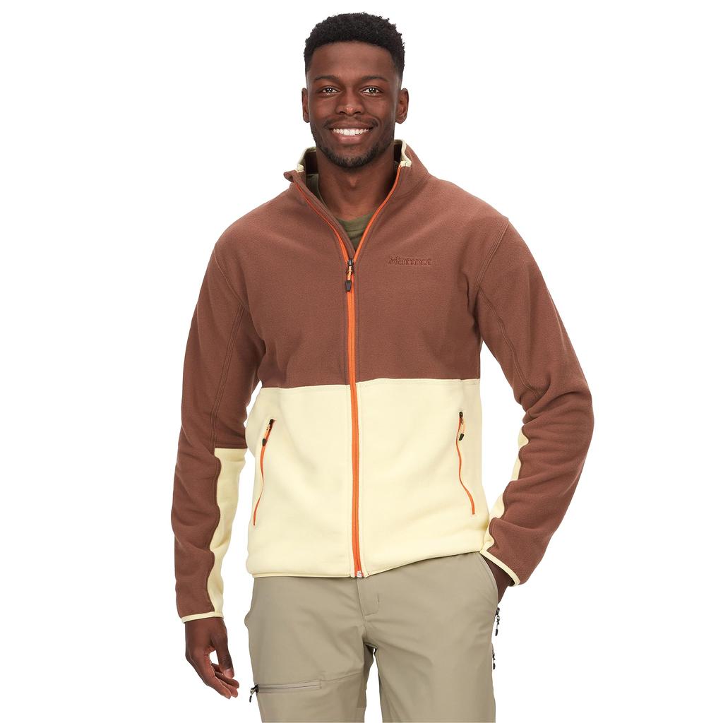 Marmot MARMOT Men's Rocklin Full-Zip Jacket - Classic, Warm, Lightweight 100-Weight Fleece Layer
