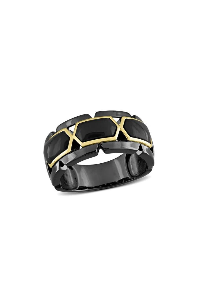 DELMAR Men
s Onyx Bang Ring