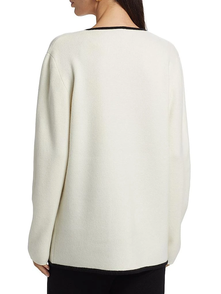 Saks Fifth Avenue Contrast Cashmere Tipped Blazer 5