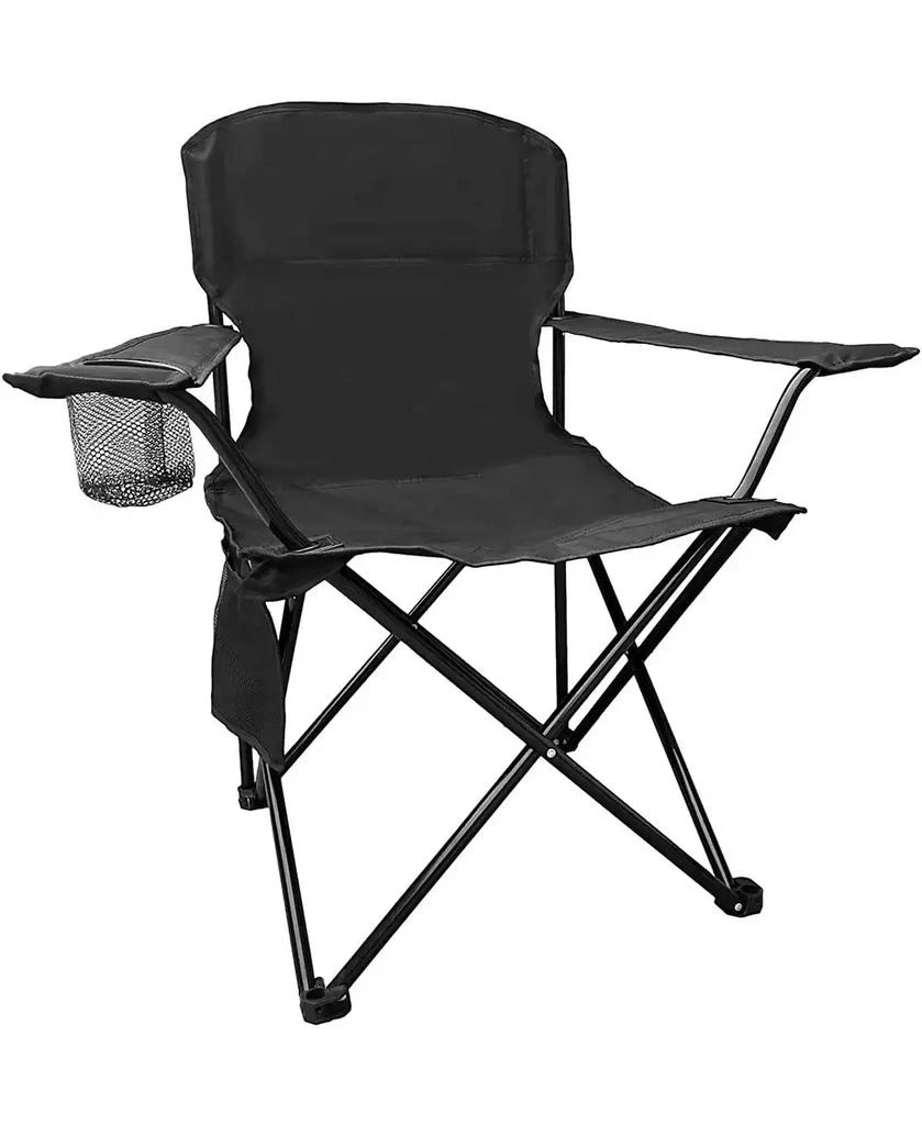 Piscifun olding Camping Collapsible Chairs Heavy Duty Lawn Chair with Cooler Bag, Storage Pocket, Waterproof Bag Outdoor Arm Chair, Supports 225LBS 1