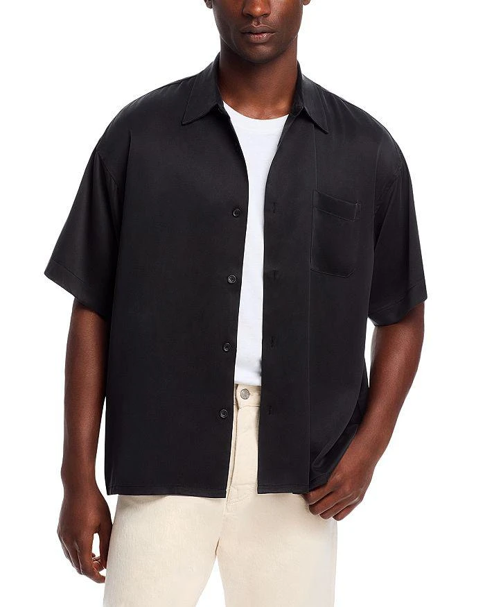 John Elliott Brushed Silk Short Sleeve Shirt 1