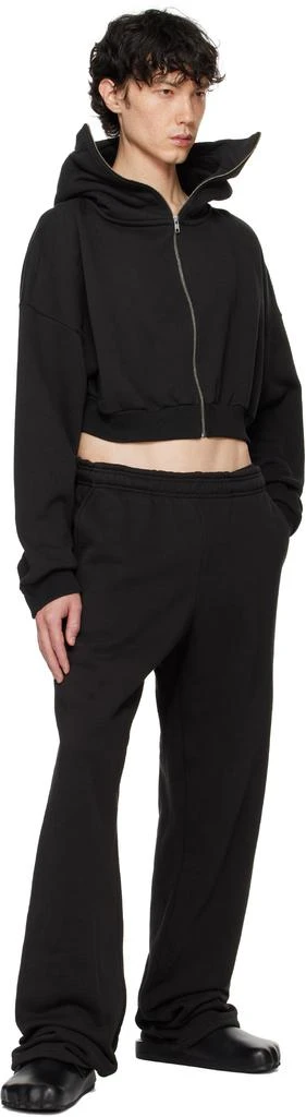 Entire Studios Black Cropped Full Zip Hoodie 4