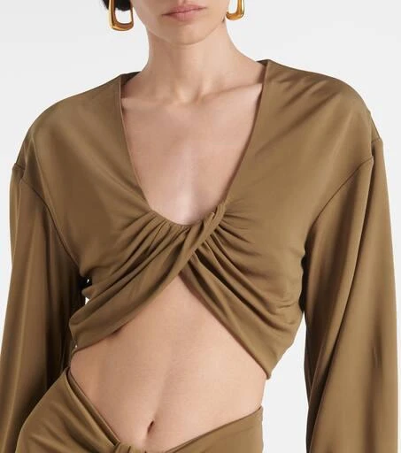 Christopher Esber Vivenda jersey crop top 4
