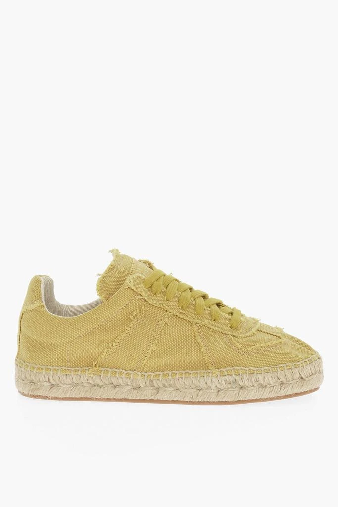 MAISON MARGIELA Maison Margiela MM22 Canvas Low Top Sneakers with Jute Detail 3