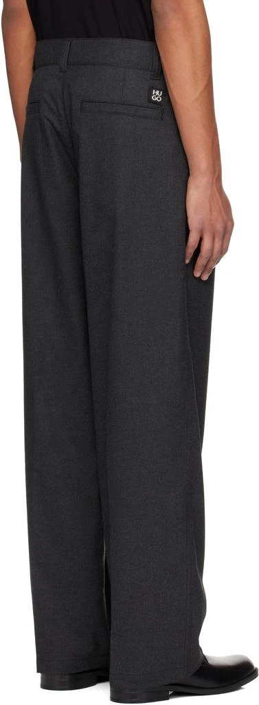 Hugo Boss Gray Flannel Trousers 3