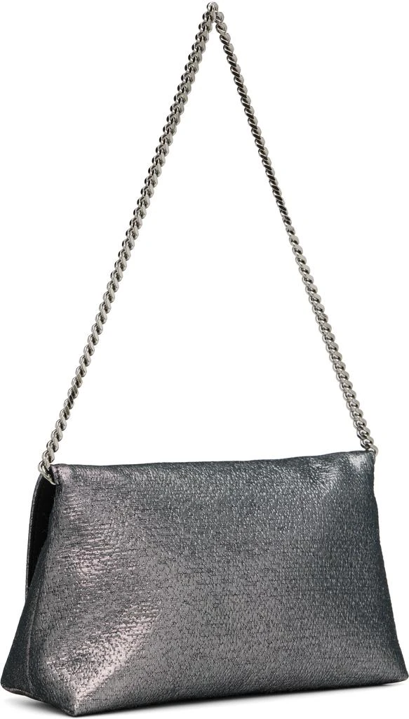 Tom Ford Gunmetal Mini Hammered-Effect Fabric Nobile Bag 3