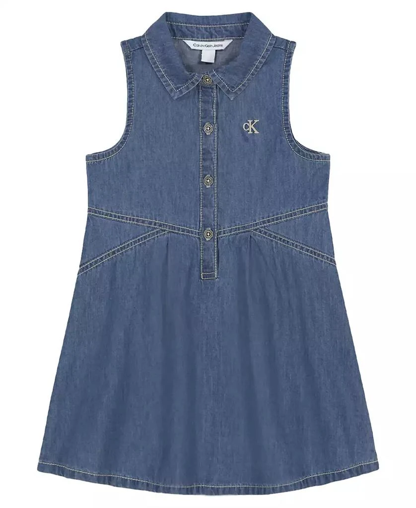 Calvin Klein Toddler and Little Girls Sleeveless Denim Dress new arrivals