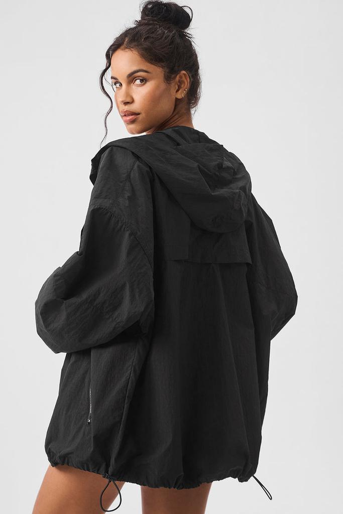 Alo Vantage Nylon Ripstop Track Jacket - Black