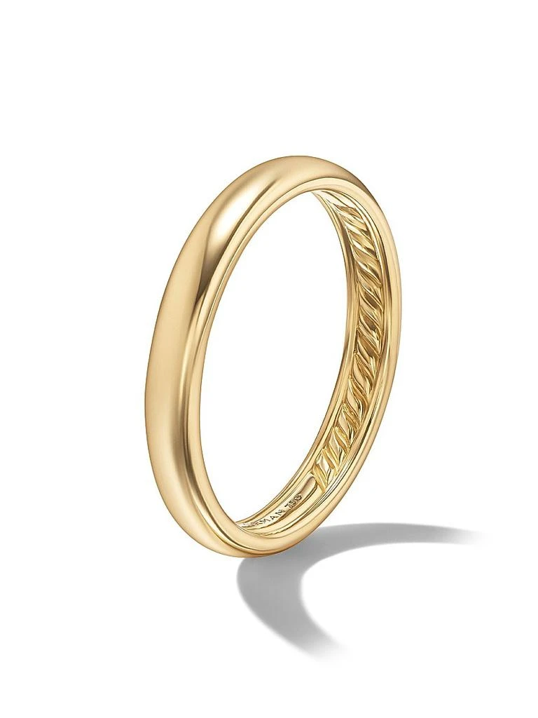 David Yurman DY Classic Band Ring in 18K Yellow Gold 3