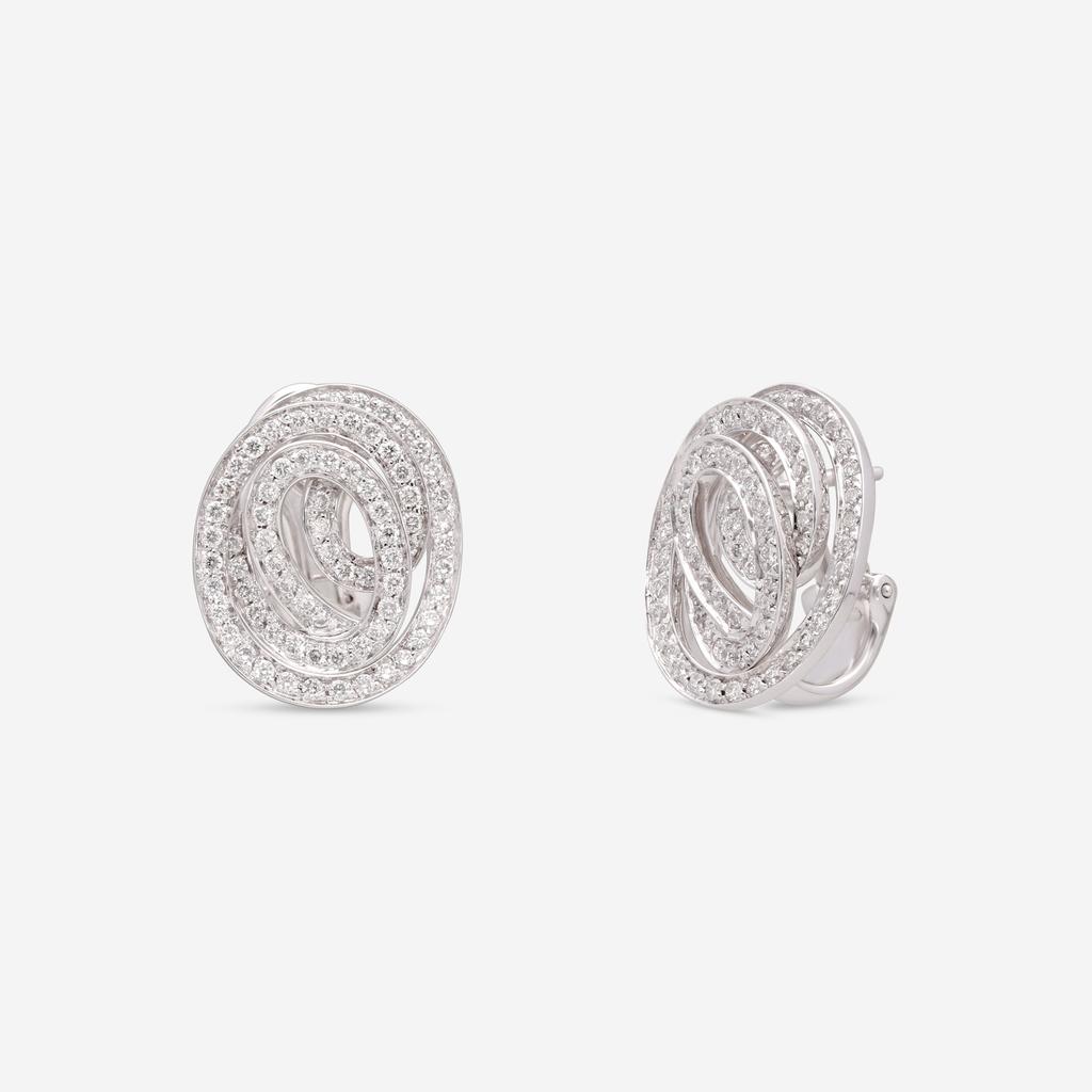 Giloro Giloro 18K White Gold Diamond Cluster Earrings OR0556-170