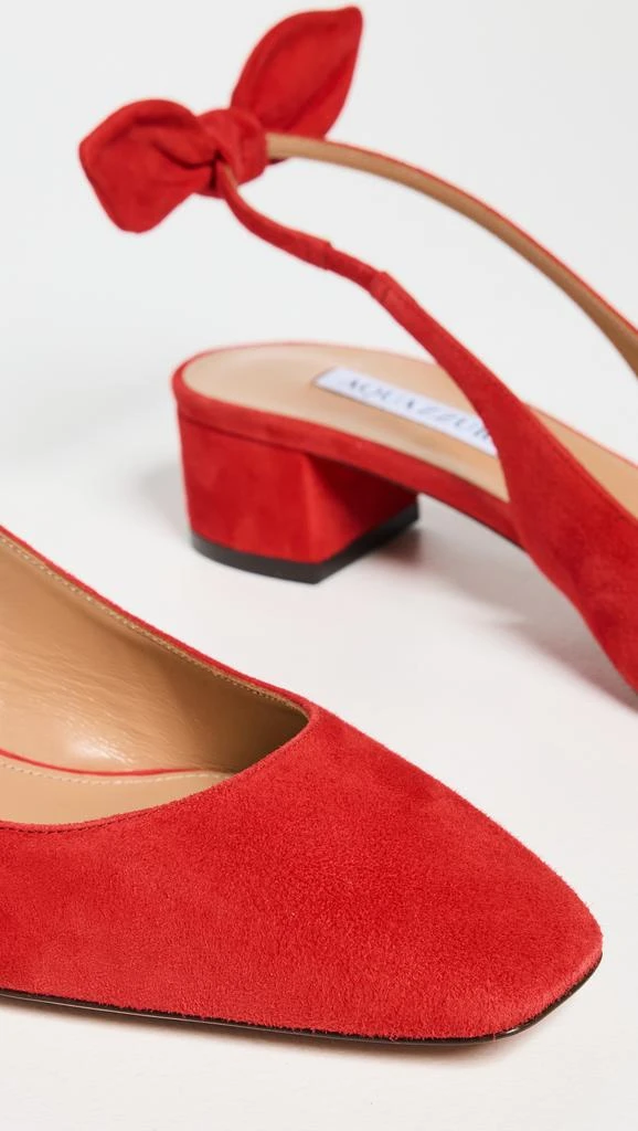 Aquazzura Very Bow Tie Sling Pumps 35mm 5